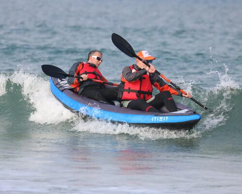 sea kayak surfing