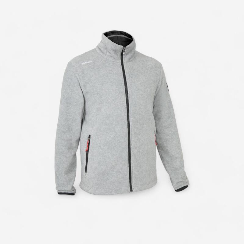 Polaire chaude de voile Sailing 100 Homme Gris chiné