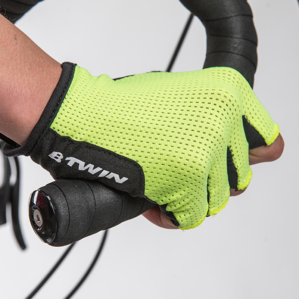 Fahrradhandschuhe Rennrad 500 schwarz