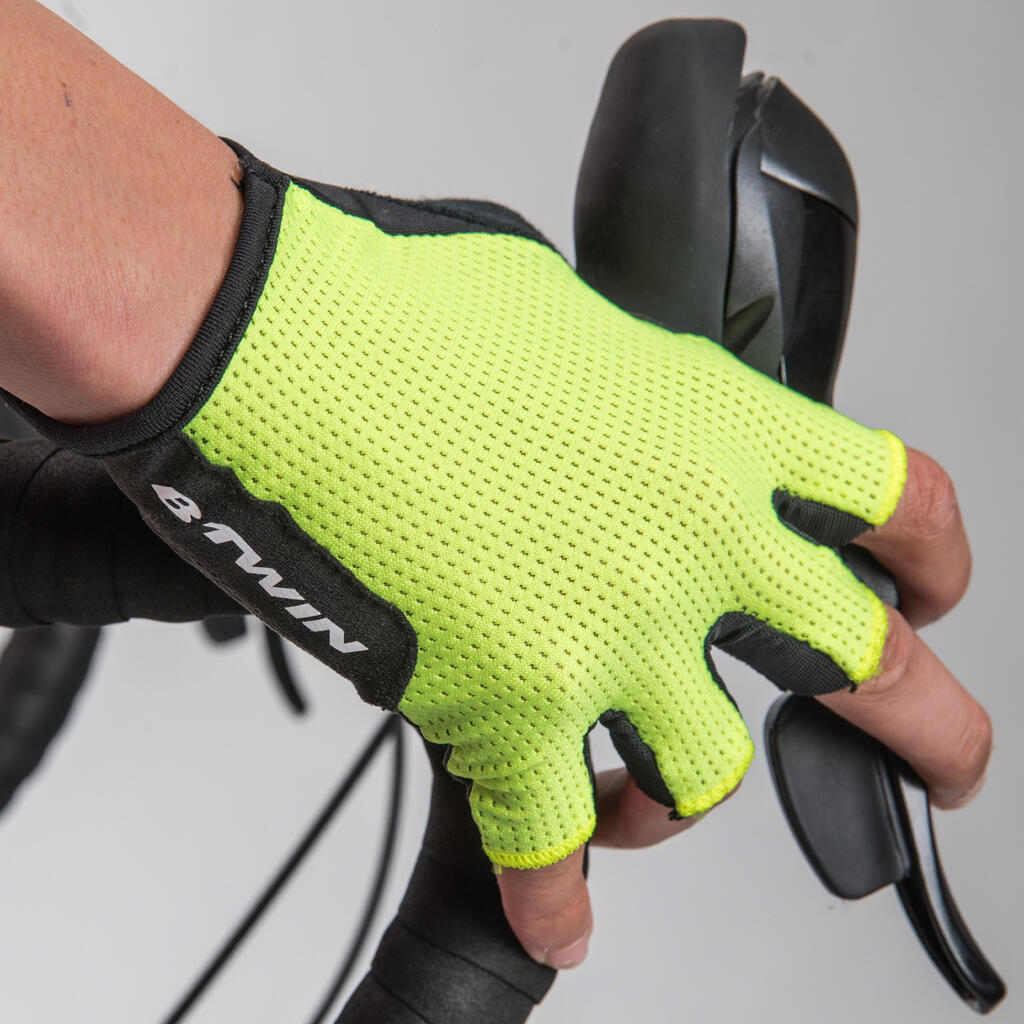 Fahrradhandschuhe Rennrad 500 schwarz