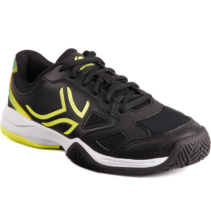 Tennisschoenen voor kinderen Artengo TS560 zwart geel