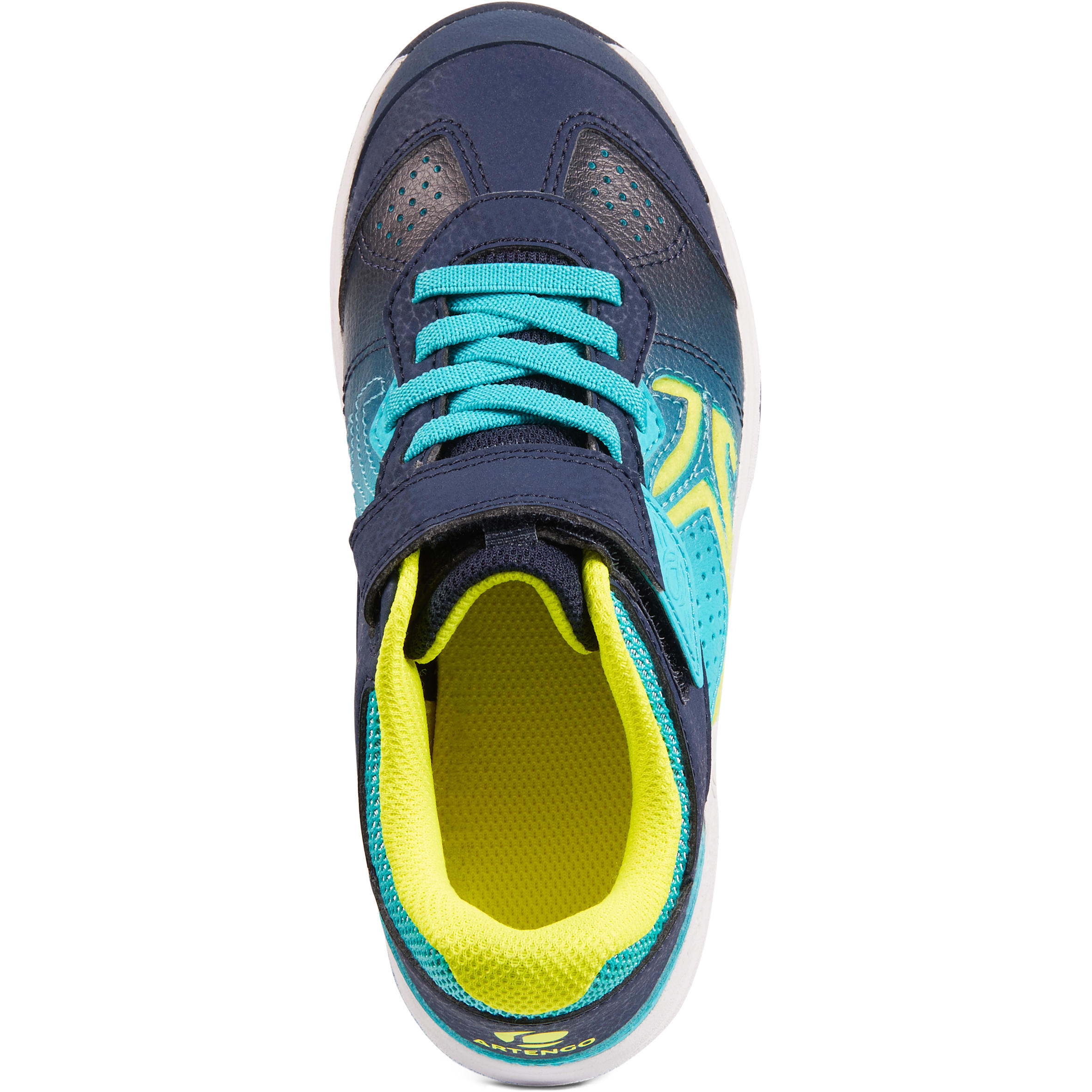 TS160 Kids' Tennis Shoes - Blue/Green 7/9