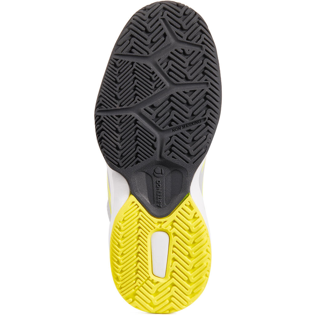 TS560 KD Kids' Tennis Shoes - Grey/Yellow