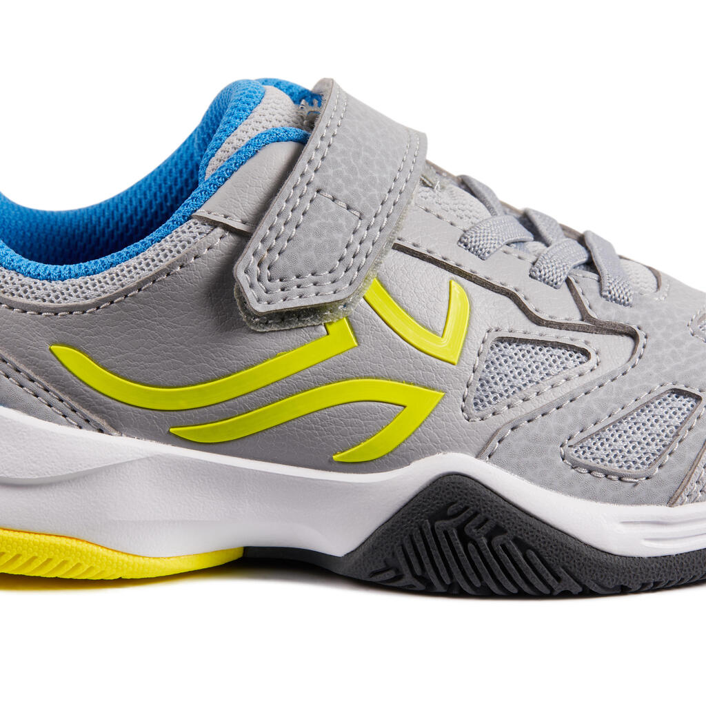 TS560 KD Kids' Tennis Shoes - Grey/Yellow