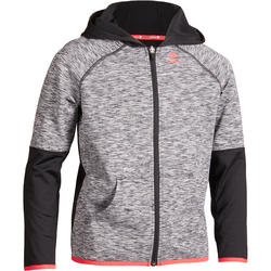 VESTE THERMIC JR 500 NOIR ROSE