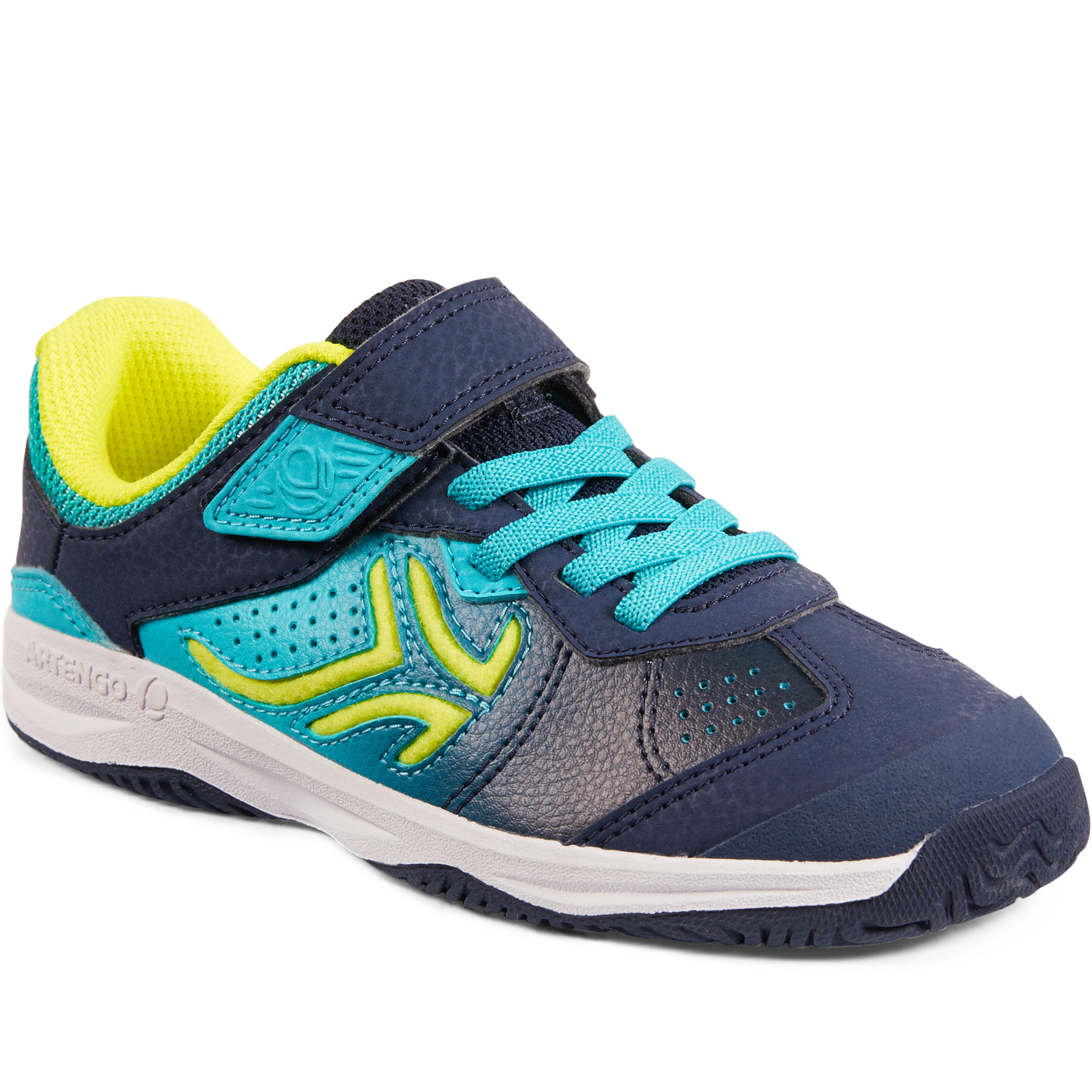 TS160 Kids' Tennis Shoes - Blue/Green 2/9