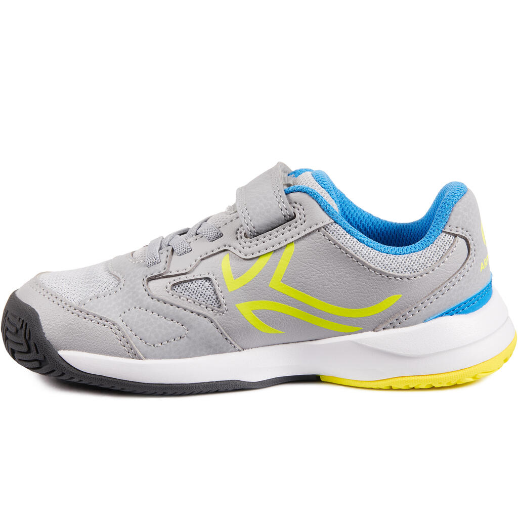 TS560 KD Kids' Tennis Shoes - Grey/Yellow