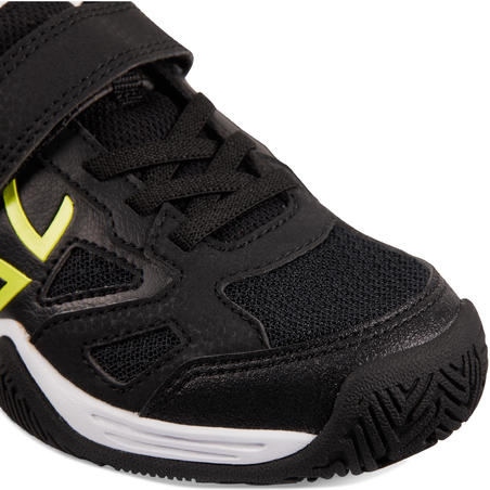 Кросівки дитячі TS560 для тенісу чорні/жовті