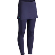 SUKNJA ZA TENIS TH 500 TERMALNA ZA DJEVOJČICE MORNARSKO PLAVA