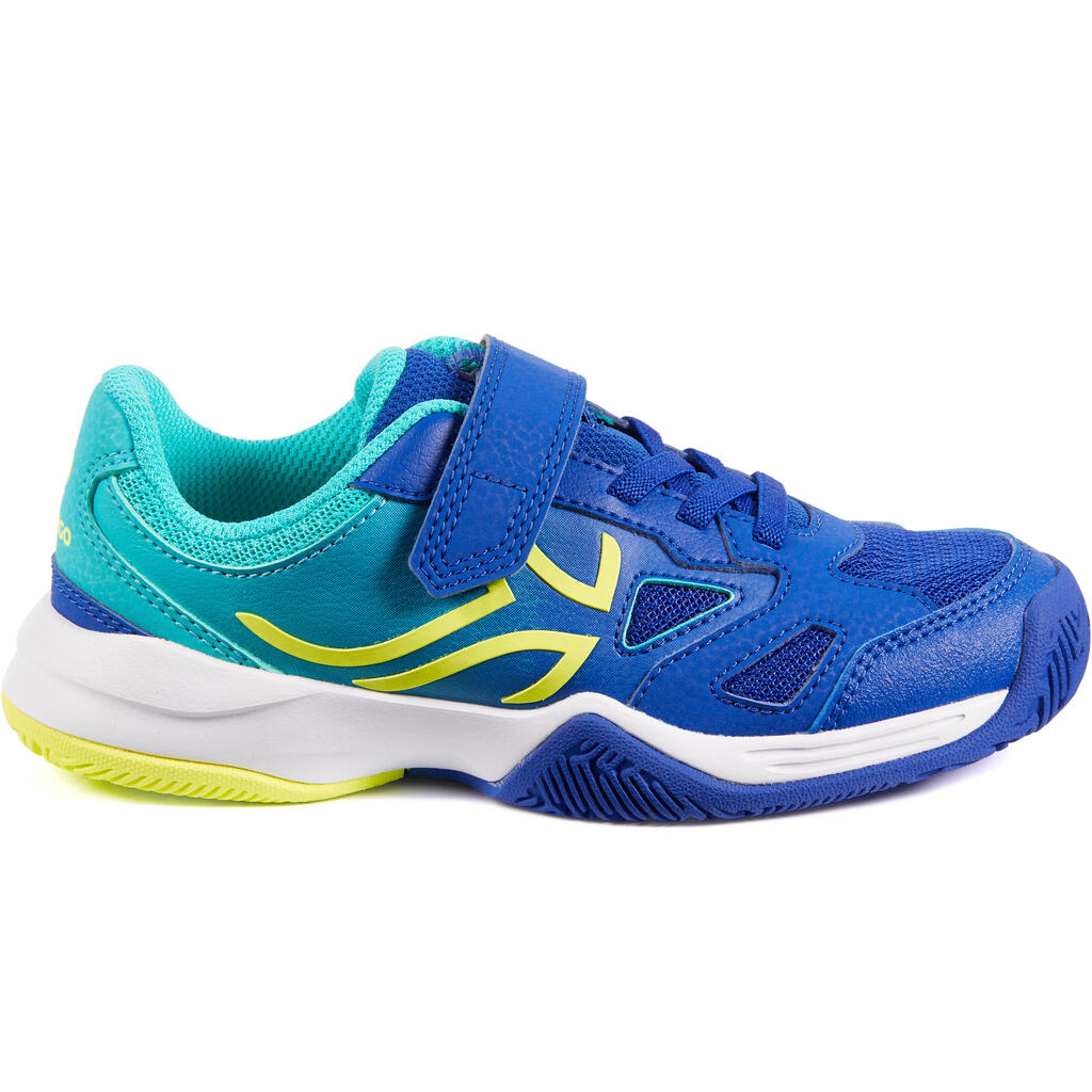 Tennisschuhe TS560 Turnschuhe mit Klettverschluss Kinder korallenrot