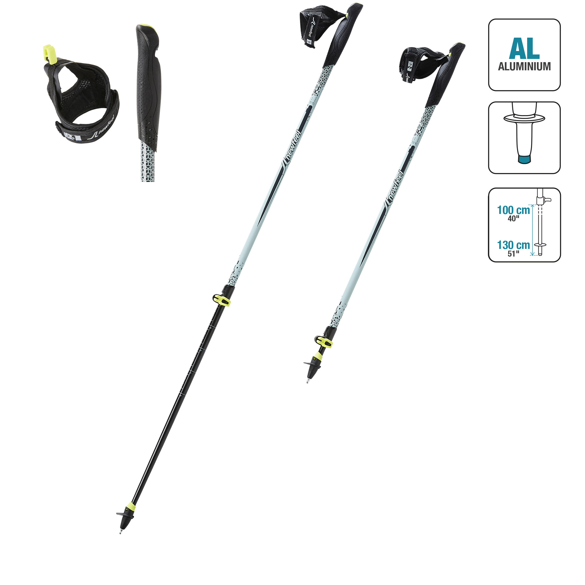 Newfeel Telescopische Stokken Voor Nordic Walking Nw P120 Zwartgrijsgroen newfeel kopen in de aanbieding Newfeel Telescopische Stokken Voor Nordic Walking Nw P120 Zwartgrijsgroen newfeel kopen in de aanbieding