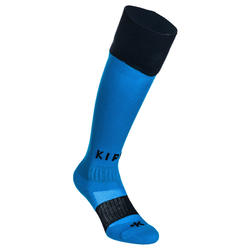 Chaussettes hautes rugby enfant R500 bleu