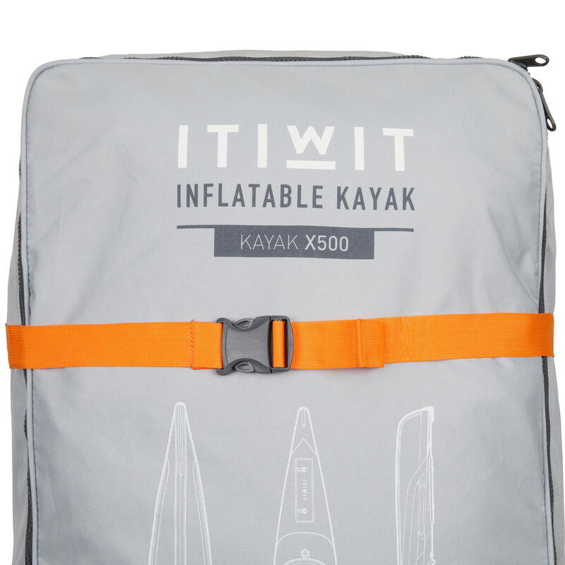 Kayak Hinchable Itiwit Drop Stitch alta presión Strenfit X500 1plaza Piragüismo.