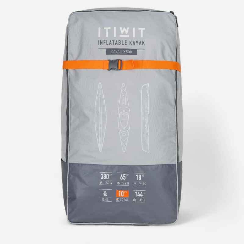 Transportrucksack aufblasbares Kajak Strenfit X500 1 Sitz