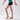 Girls' Artistic Gymnastics Shorts - Turquoise Glitter Waistband