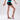 Girls' Artistic Gymnastics Shorts - Turquoise Glitter Waistband