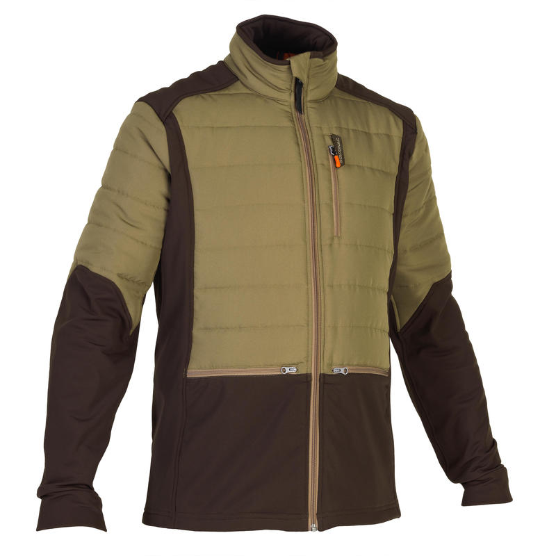 Chaqueta Caza Solognac 500 Hybrid Ligera Calida Marrón