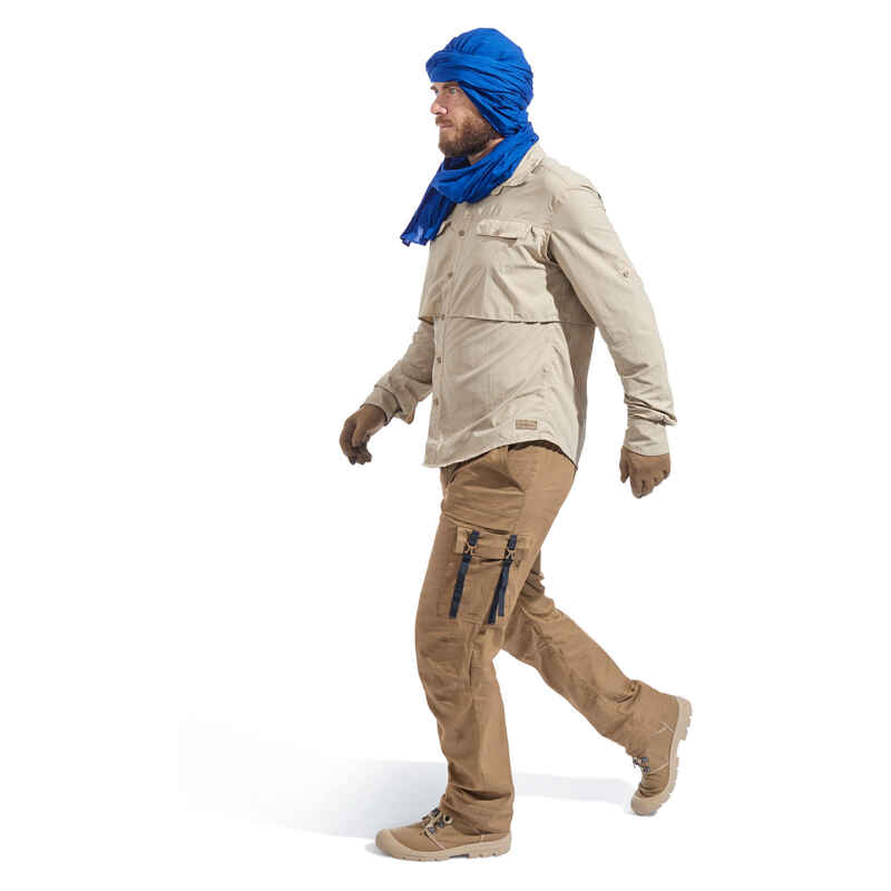 Desert Trekking AntiUV Gloves DESERT 900 BROWN Decathlon