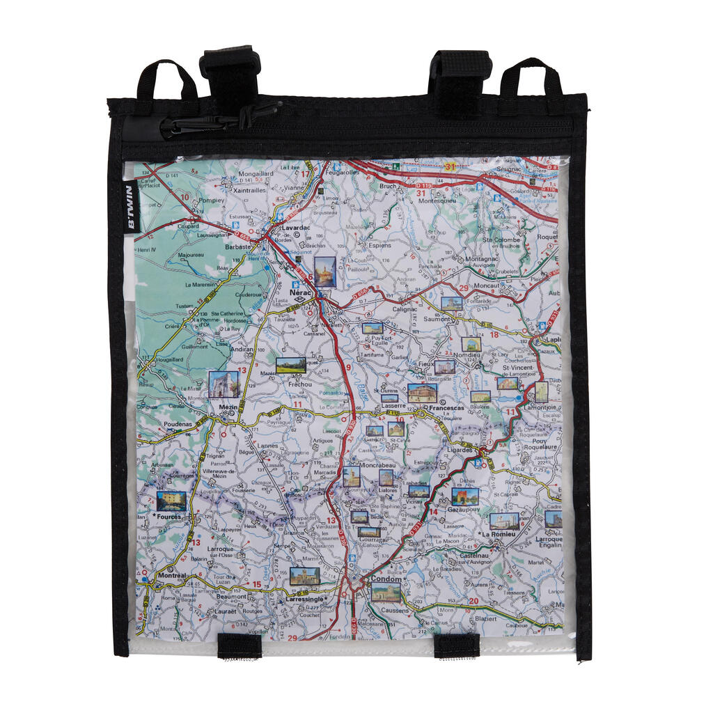 Bike map holder