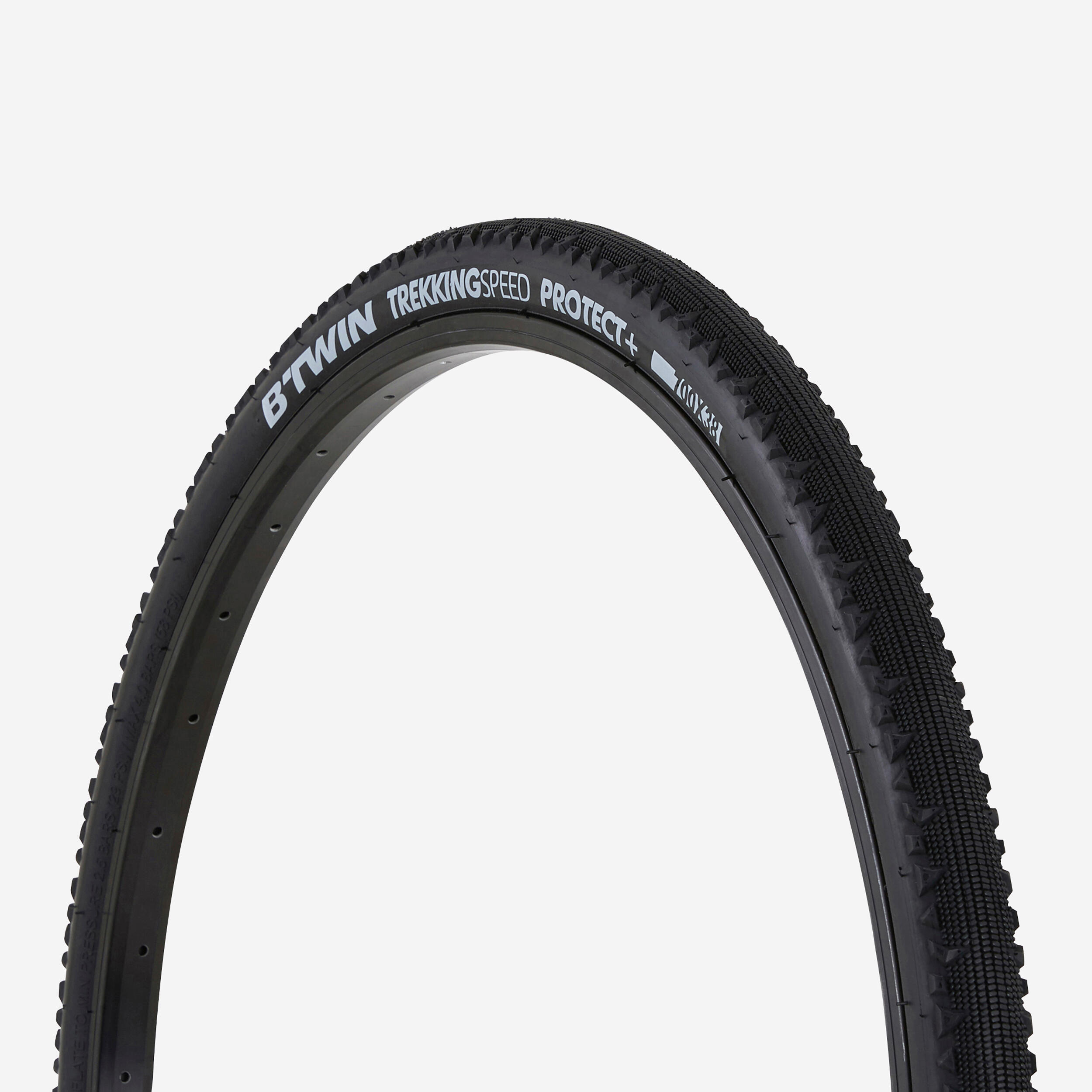 BTWIN Trekking Speed Protect+ Hybrid Bike Tyre 700x38