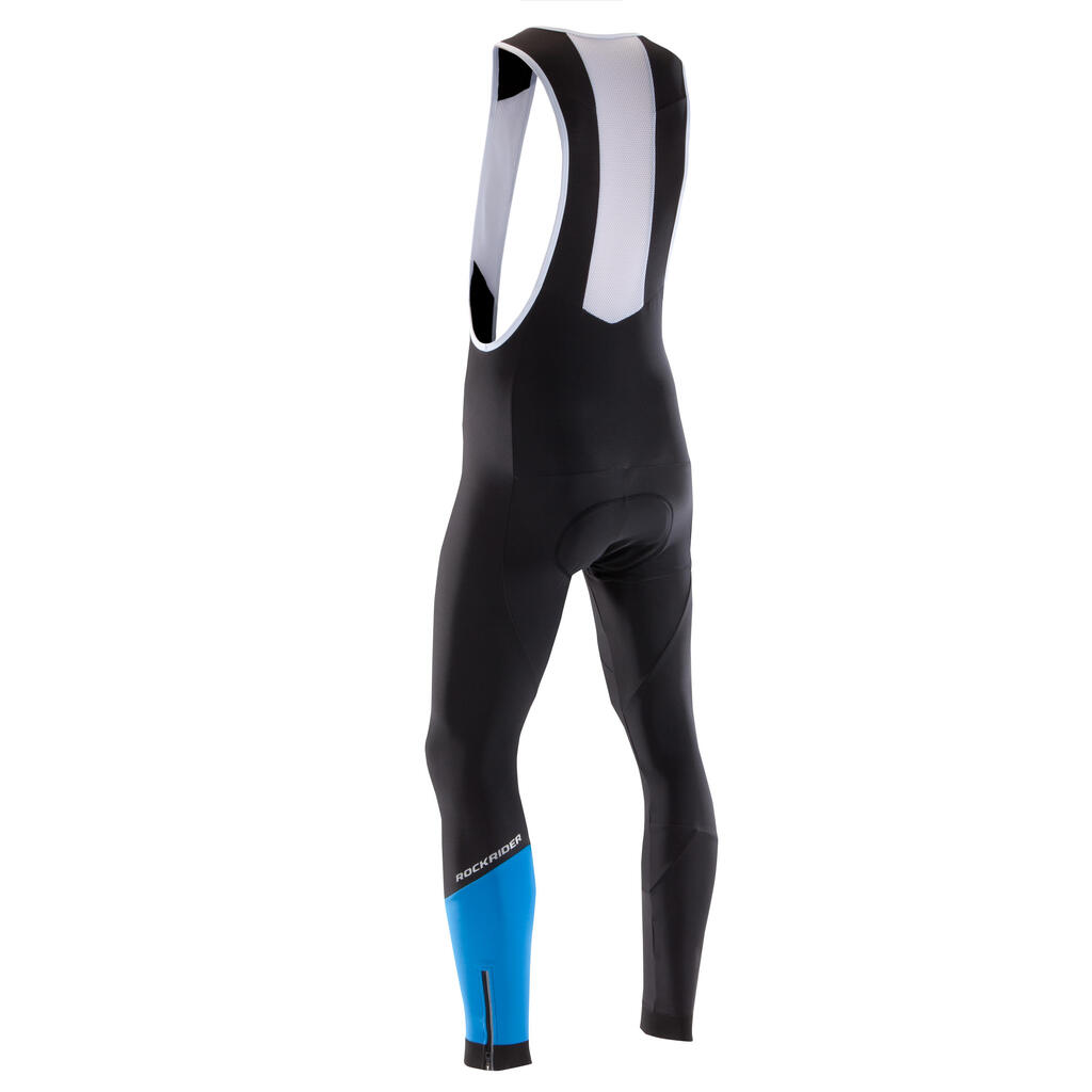 Men's Mountain Bike Touring Tights ST 500 - Black/Yellow