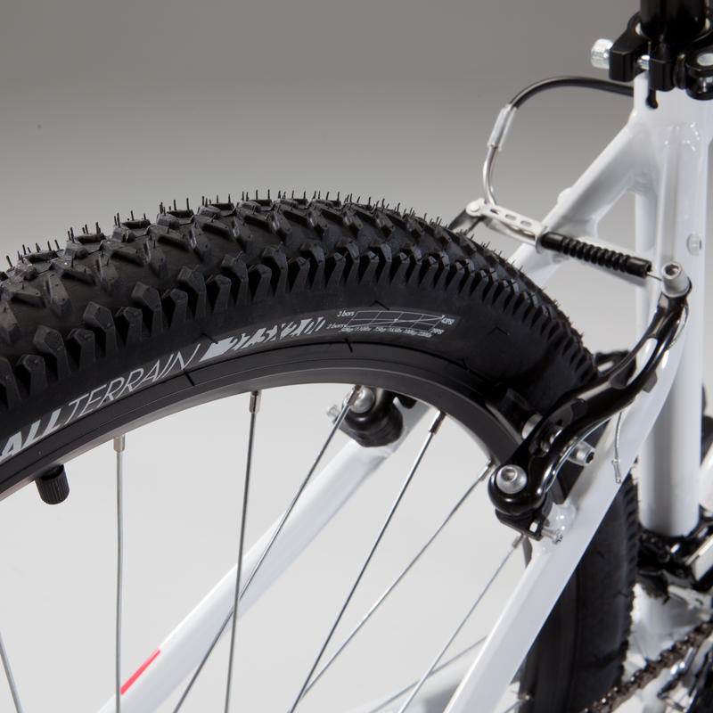 Women's 27.5" Mountain Bike ST 100 White/Pink Decathlon