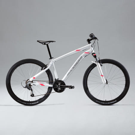 VÉLO VTT ST 100 FEMME BLANC ROSE AF 27,5"