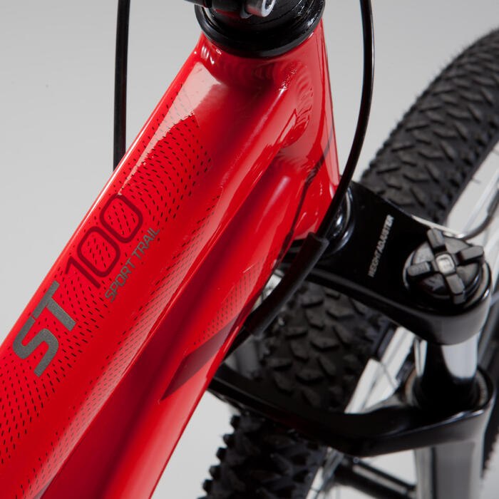 Velo Vtt St 100 U Fit Noir 27 5 Rockrider Decathlon