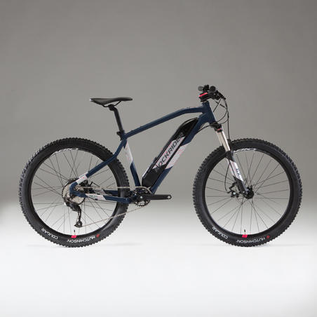 Жіночий електричний гірський велосипед E-ST500 - Синій/Хром