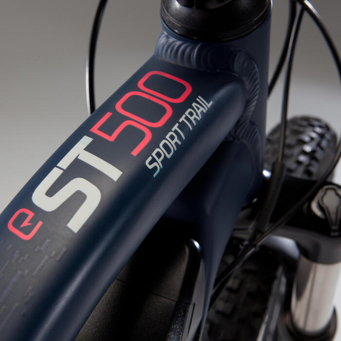 Velo Vtt Electrique E St 500 Femme Bleu 27 5 Rockrider Decathlon