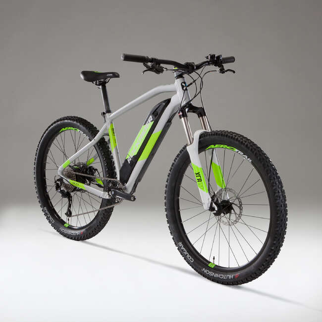 BICICLETA BTT Elétrica eST 500 Cinzento e Amarelo ROCKRIDER À venda