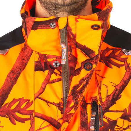 500 Warm Waterproof Jacket - Blaze Camo
