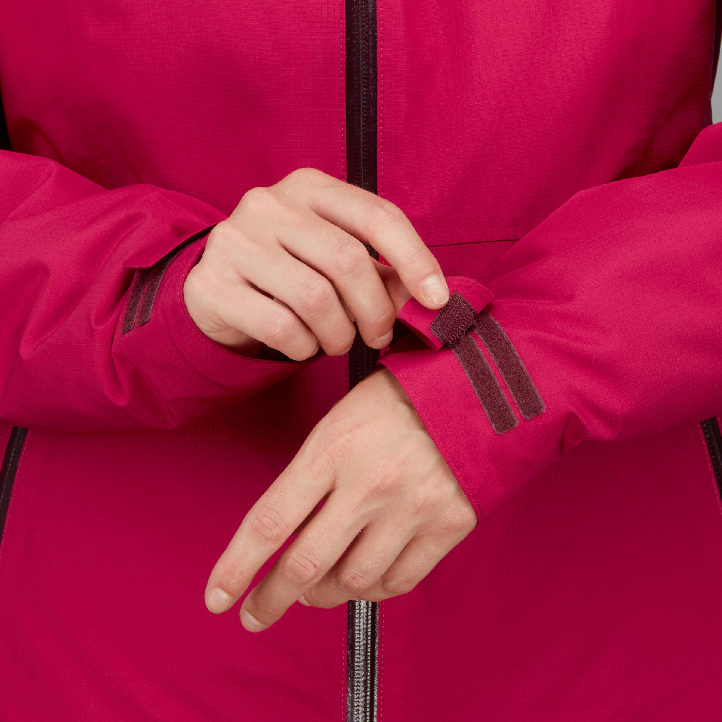 Chaqueta 3en1 de montaña y trekking impermerable Mujer Quechua MH500 4/16