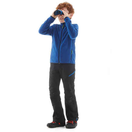 MH150 Kids' Fleece Hiking Jacket - Blue