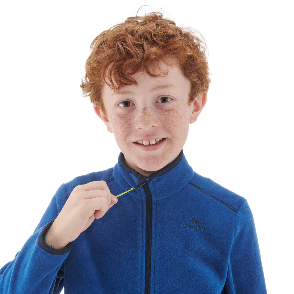 Veste polaire de randonnée enfant MH150 bleue