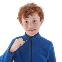 MH150 Kids' Fleece Hiking Jacket - Blue