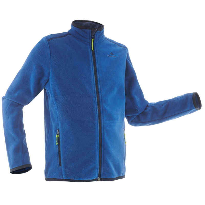 MH150 Kids' Fleece Hiking Jacket - Blue