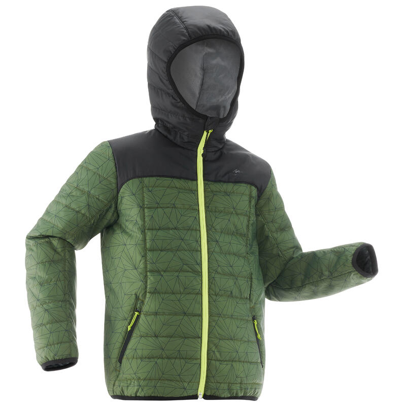 Doudoune de randonnee - mh 500 bleu - enfant 7-15 ans