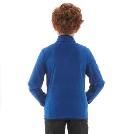 MH150 Kids' Fleece Hiking Jacket - Blue