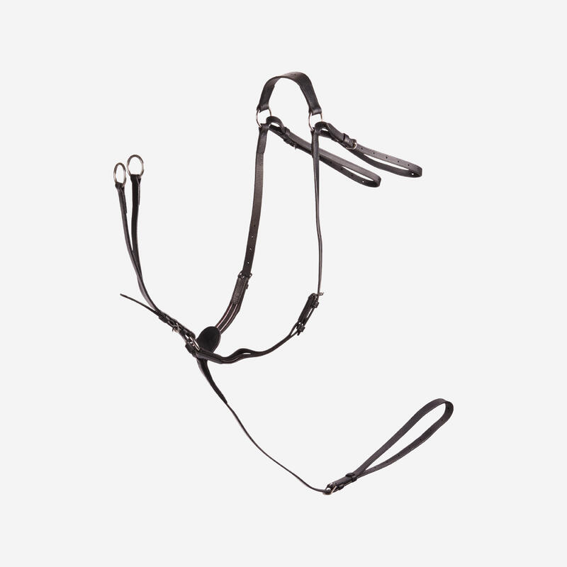 Collier + martingale équitation cheval DRESSAGE noir Collier + martingale équitation cheval DRESSAGE noir