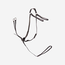 Collier + martingale équitation cheval SCHOOLING noir