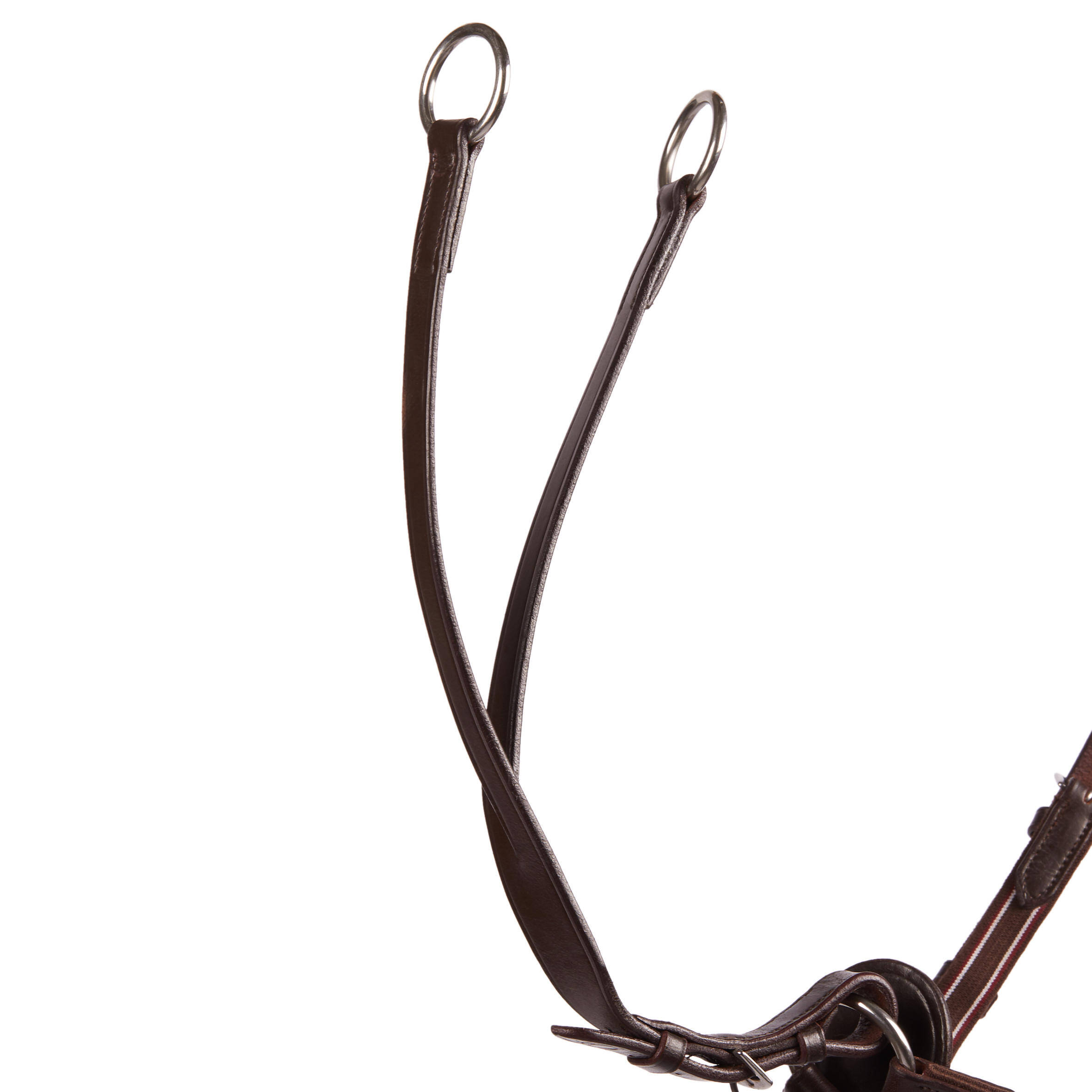 Schooling Horse Riding Breastplate + Martingale For Horse - Brown -  3