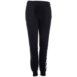 Pantalon Adidas Linear 500 slim Gym Stretching femme noir et blanc
