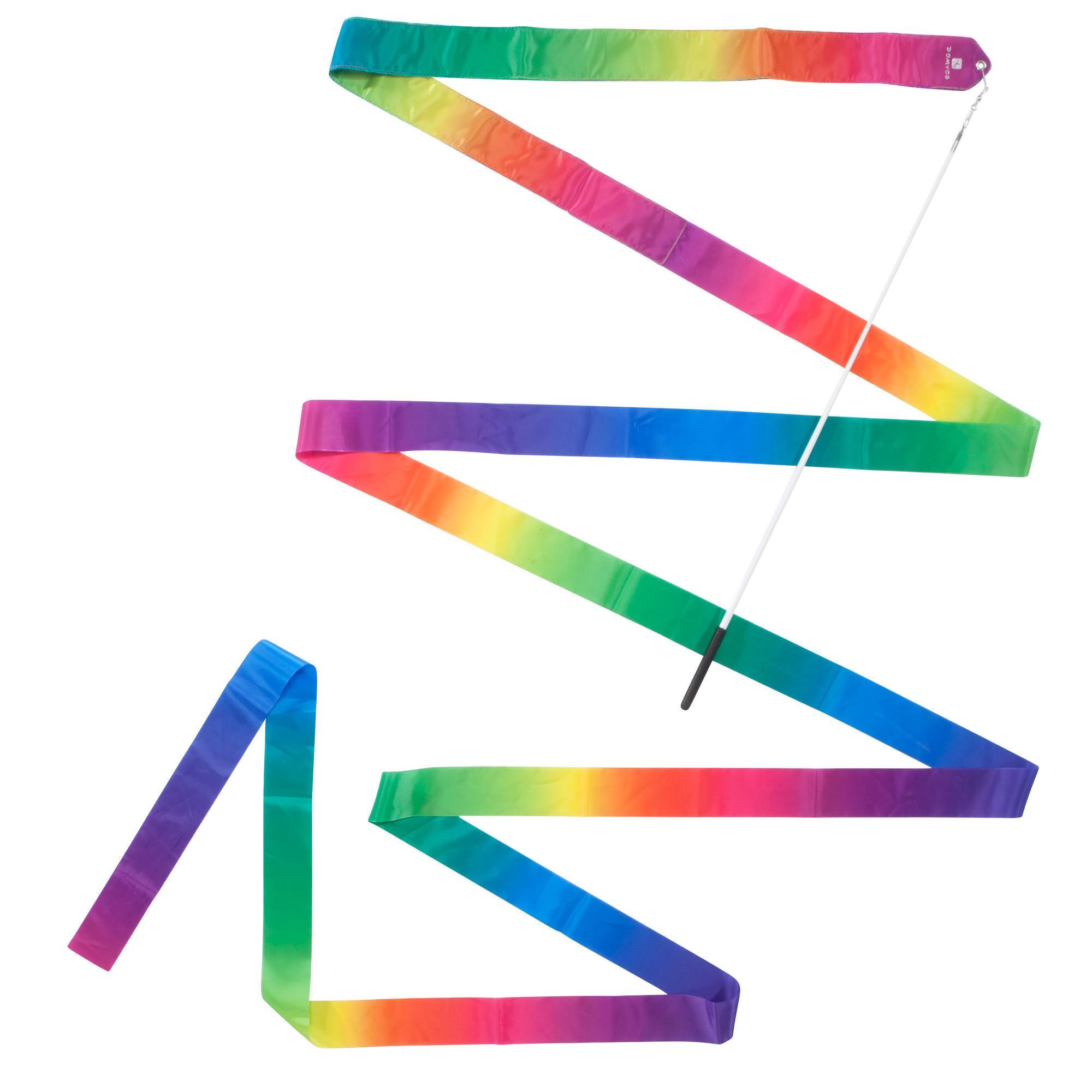 Panglică Multicoloră Gimnastică Ritmică 6 m La Oferta Online decathlon imagine La Oferta Online