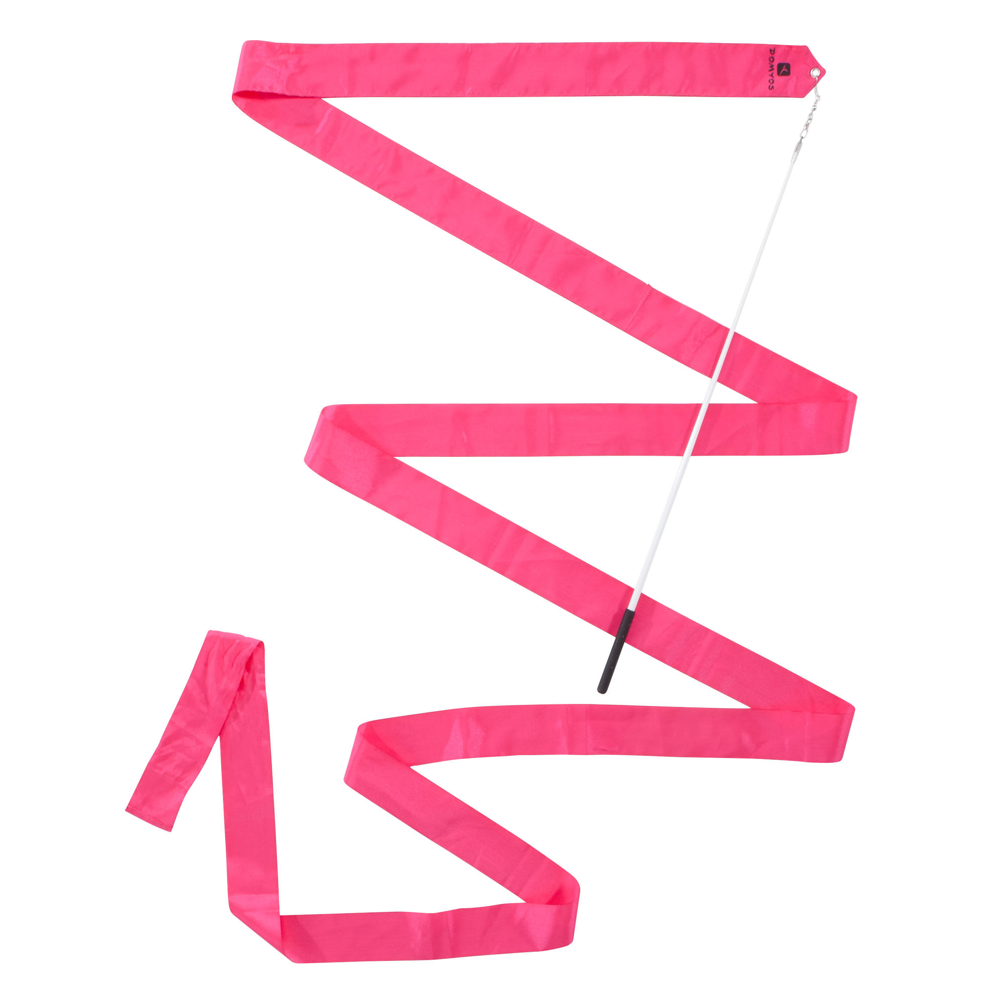 Rhythmic Gymnastics (RG) Ribbon 4m Pink Domyos by Decathlon