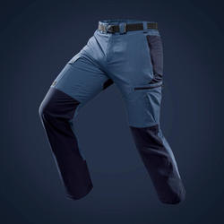 Pantalón largo de Montaña y Trekking, Forclaz, Trek500, Hombre, Azul