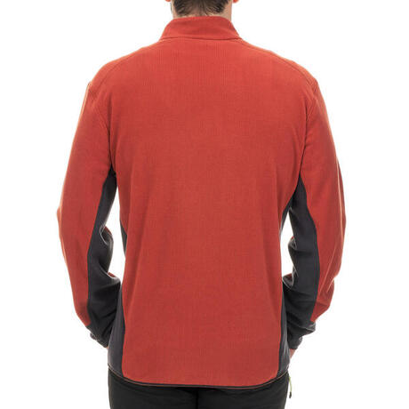 MH520 Men's Mountain Hiking Fleece Jacket - Orange | Quechua