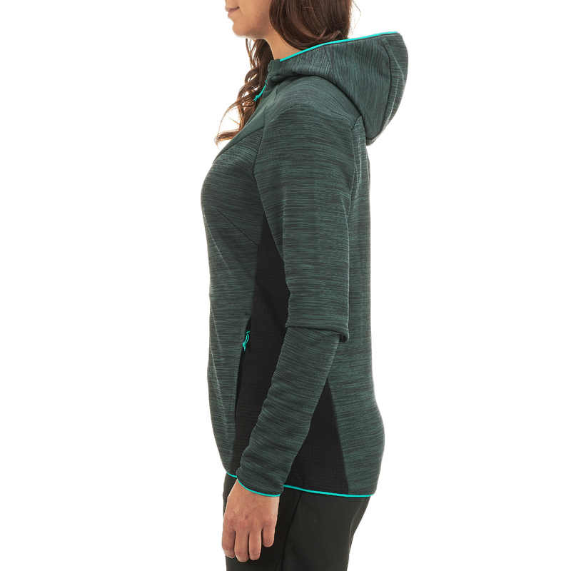 Icepeak Banks vert, veste polaire à capuche outdoor femme