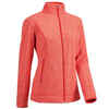 Chaqueta polar de senderismo montaña mujer MH120 Rojo 