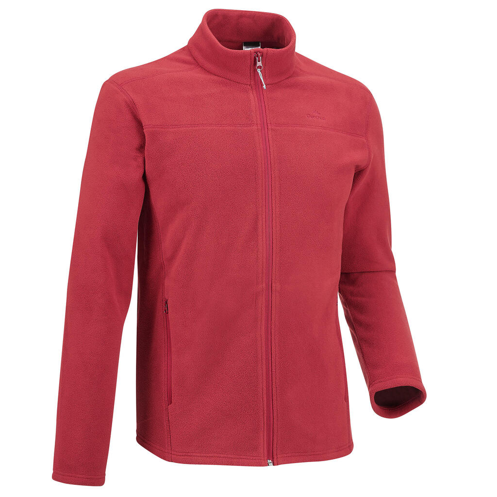Men’s Mountain walking fleece MH120 - Maroon